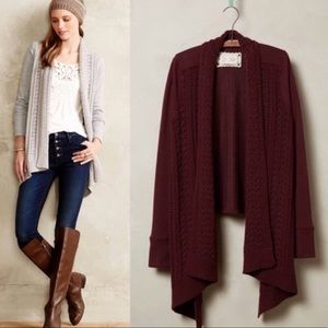 Anthropologie Neela Ribbed Cardigan